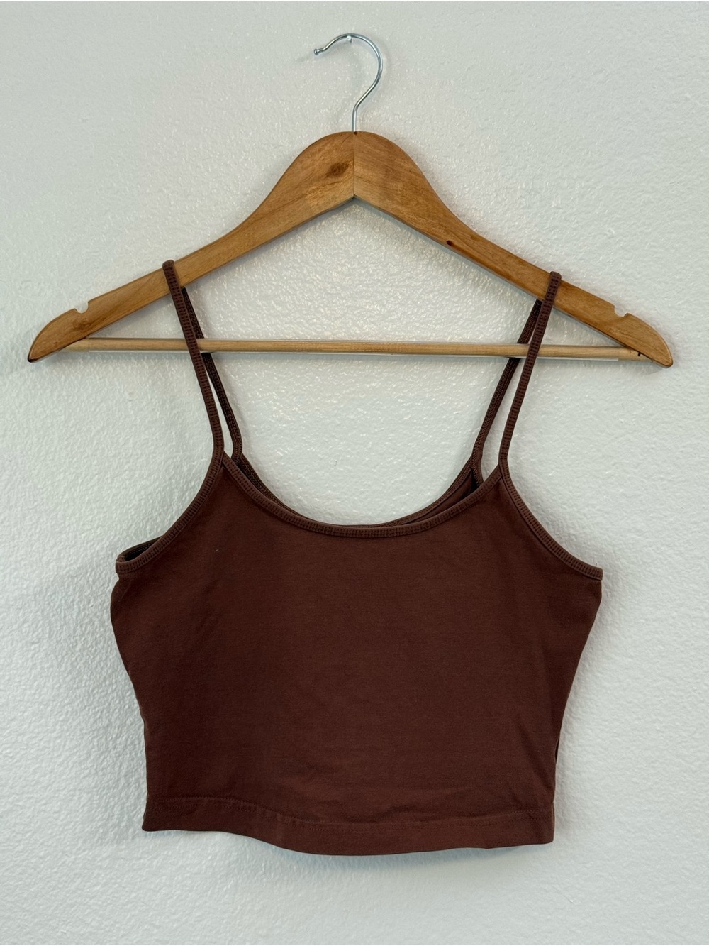 Nordstrom BP. Women's Cropped Cami Tank Top Brown Size M Bohemian Feminine